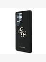 Guess Guess PU Grained 4G Metal Logo Back Cover за Samsung Galaxy S25 Ultra Black