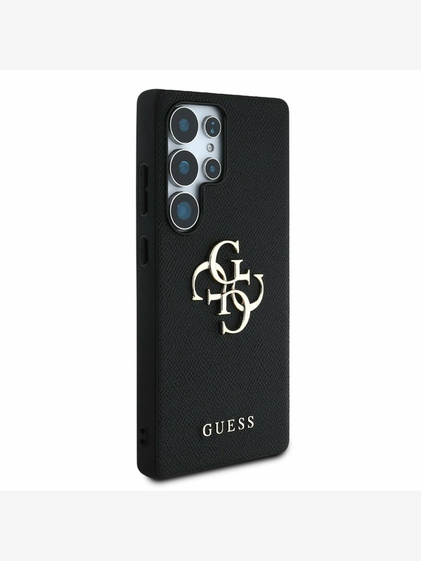 Guess Guess PU Grained 4G Metal Logo Back Cover за Samsung Galaxy S25 Ultra Black