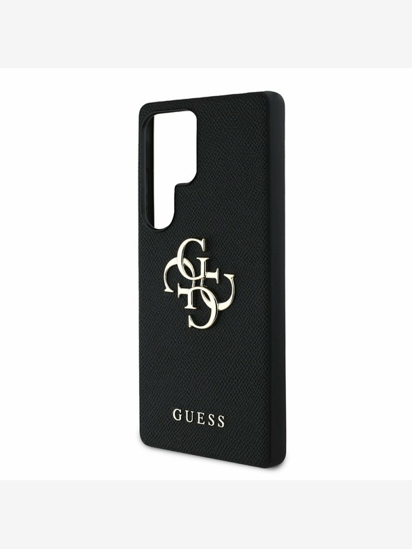 Guess Guess PU Grained 4G Metal Logo Back Cover за Samsung Galaxy S25 Ultra Black