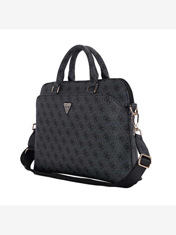 Guess PU 4G Triangle Logo Taška na Notebook 15/16" Black Калъф за телефон