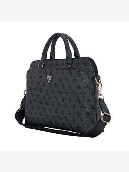Guess PU 4G Triangle Logo Taška na Notebook 15/16" Black Калъф за телефон