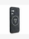 Guess Guess IML 4G заден капак с блестящо и триъгълно лого MagSafe за Samsung Galaxy S25+ Black