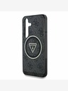 Guess Guess IML 4G заден капак с блестящо и триъгълно лого MagSafe за Samsung Galaxy S25+ Black