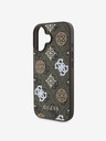 Guess Guess PU 4G Peony MagSafe заден капак за iPhone 16 кафяв