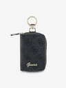 Guess Ключодържател Guess PU 4G Script Logo Black