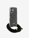 Guess Guess IML 4G Заден капак с щампа за кръст за iPhone 16 Кафяв