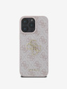 Guess Guess PU 4G Metal Logo заден капак за iPhone 16 Pro Max Pink