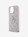 Guess Guess PU 4G Metal Logo заден капак за iPhone 16 Pro Max Pink