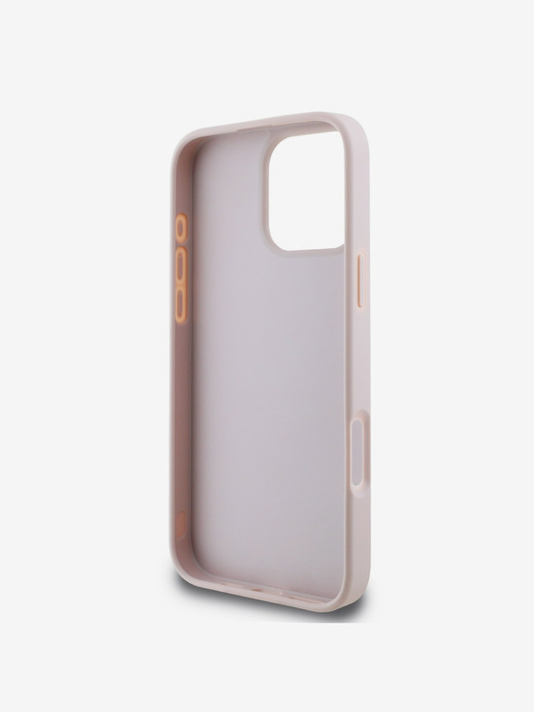 Guess Guess PU 4G Metal Logo заден капак за iPhone 16 Pro Max Pink