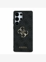 Guess PU 4G Metal Logo Zadní Kryt pro Samsung Galaxy S25 Ultra Grey Калъф за телефон