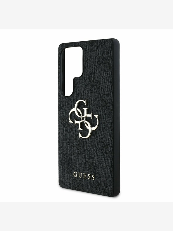 Guess PU 4G Metal Logo Zadní Kryt pro Samsung Galaxy S25 Ultra Grey Калъф за телефон