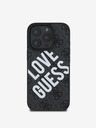 Guess Guess PU Leather 4G Big Love Logo MagSafe заден капак за iPhone 16 Pro Black
