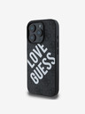 Guess Guess PU Leather 4G Big Love Logo MagSafe заден капак за iPhone 16 Pro Black