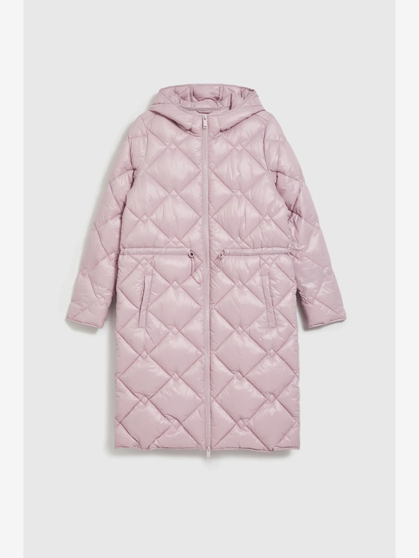 Moodo Светлорозово ватирано яке с маншети Moodo