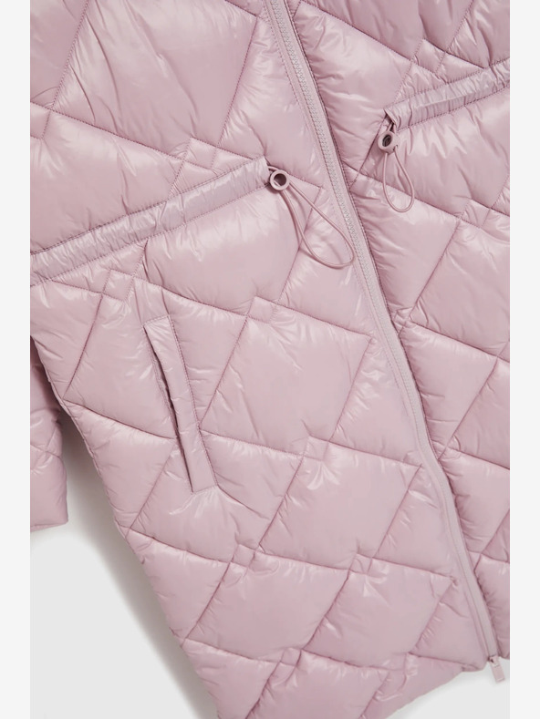 Moodo Светлорозово ватирано яке с маншети Moodo