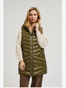 Moodo Зелена ватирана жилетка с цип Moodo