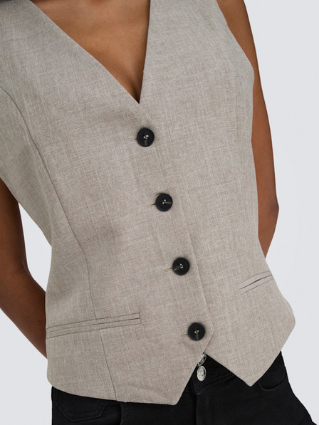 ONLY Кафява дамска жилетка ONLY