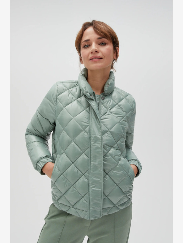 Moodo Зелено дамско ватирано яке Moodo