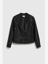 Moodo Черно дамско кожено яке Moodo
