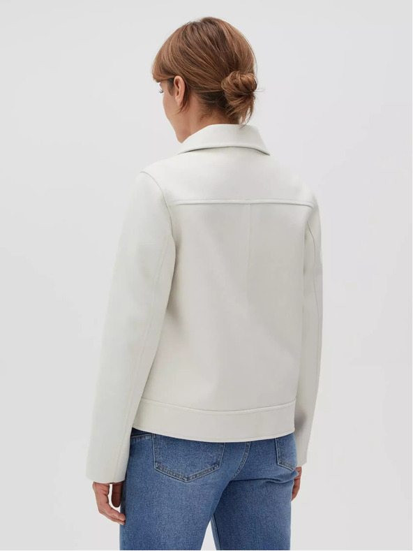 Moodo Кремаво дамско яке с риза Moodo