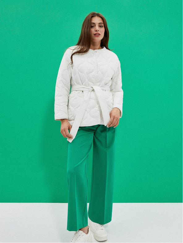 Moodo Бяло дамско ватирано яке Moodo