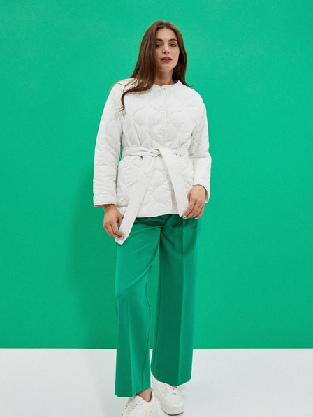 Moodo Бяло дамско ватирано яке Moodo