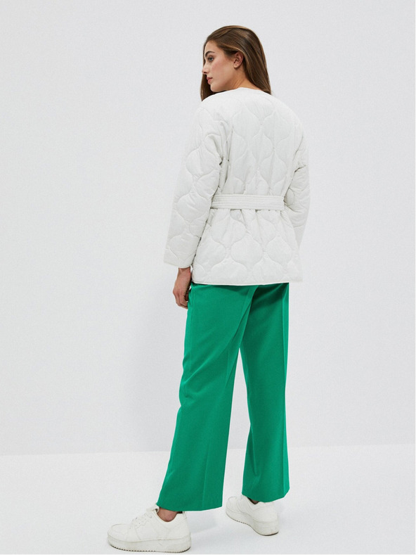 Moodo Бяло дамско ватирано яке Moodo