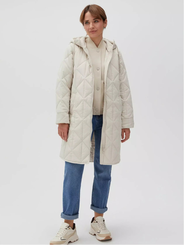 Moodo Кремаво дамско ватирано яке Moodo