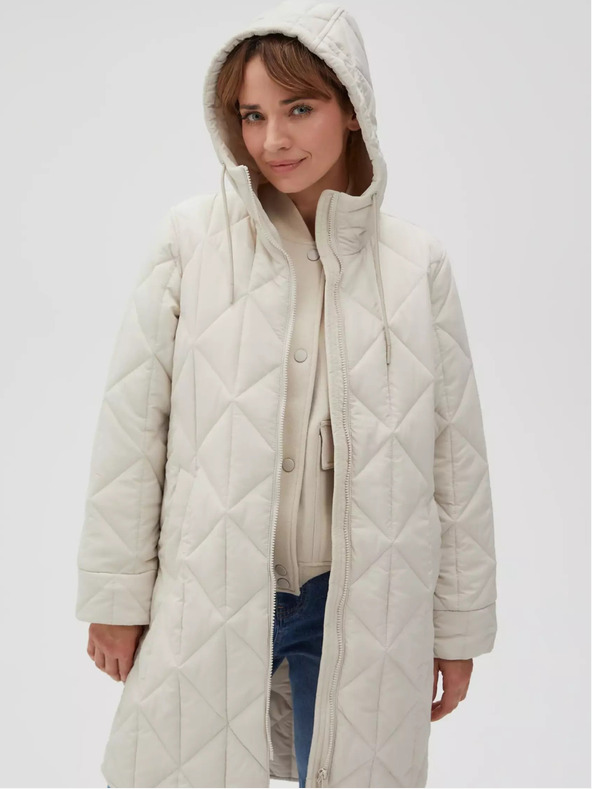 Moodo Кремаво дамско ватирано яке Moodo