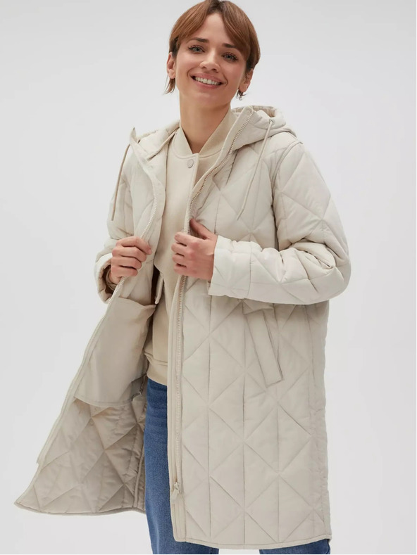 Moodo Кремаво дамско ватирано яке Moodo