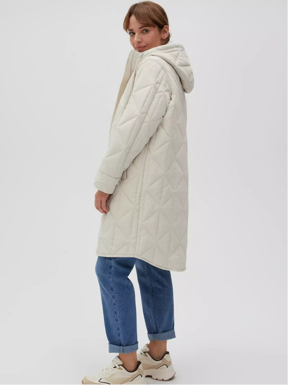 Moodo Кремаво дамско ватирано яке Moodo