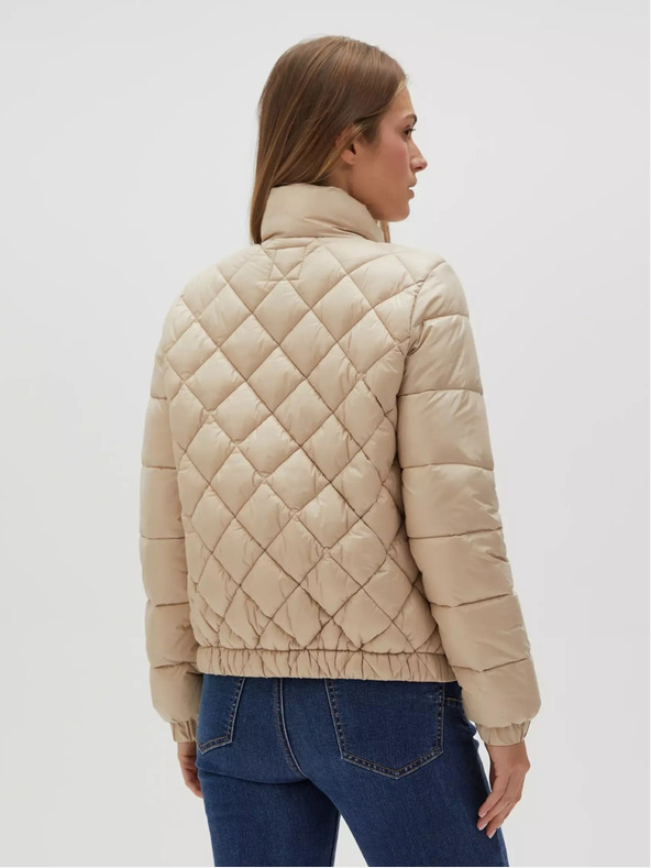 Moodo Бежово дамско ватирано яке Moodo