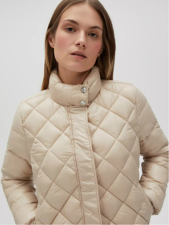 Moodo Бежово дамско ватирано яке Moodo