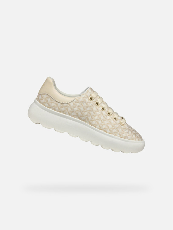 Geox Кремави дамски маратонки Geox Spherica EC4.1