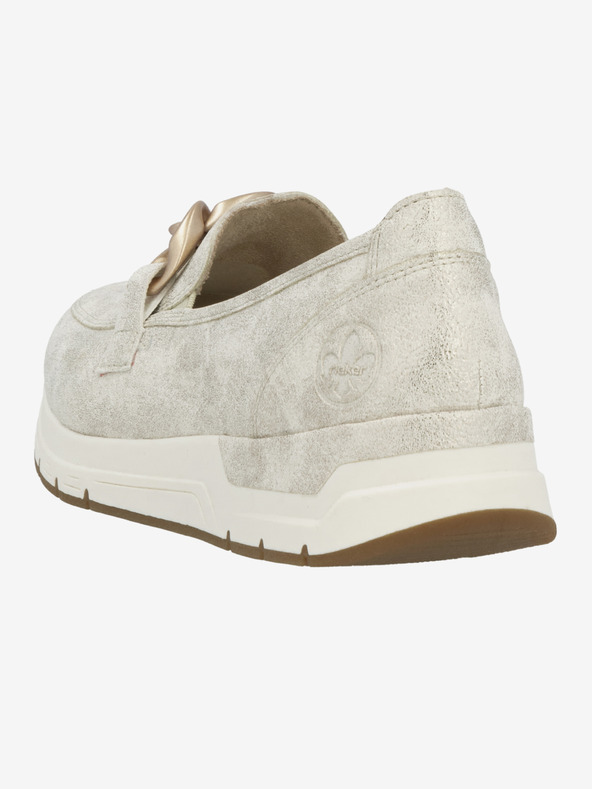 Rieker Дамски мокасини с кремав цвят Rieker