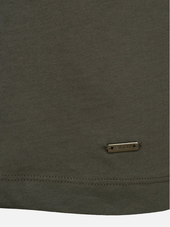 Geox Мъжка тениска Geox в цвят каки