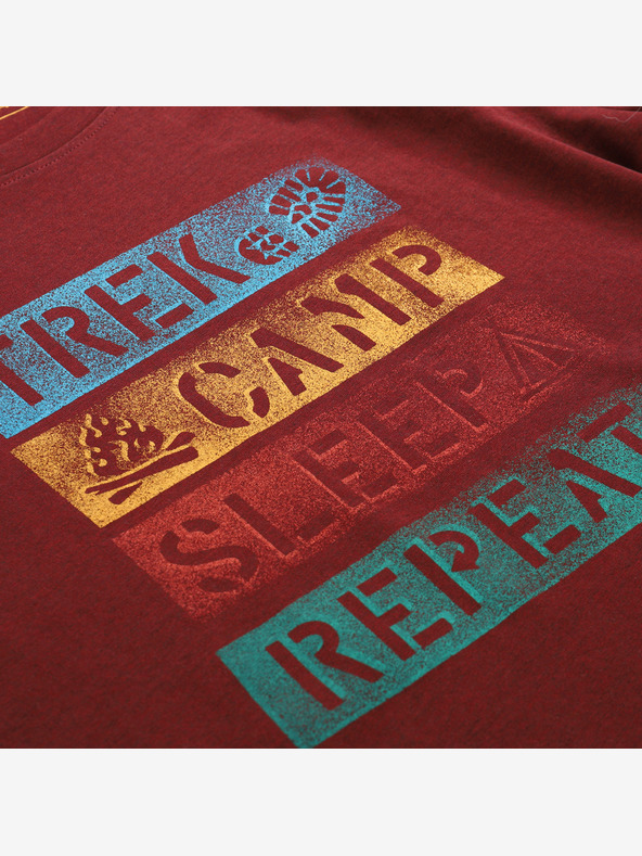 ALPINE PRO Мъжка бързосъхнеща тениска с охлаждащо сушене ALPINE PRO BOLEN 2 merlot вариант pb