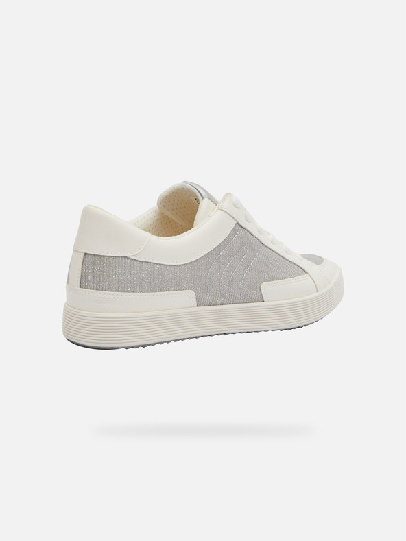 Geox Сребристи дамски маратонки Geox Blomiee