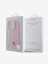 Guess Guess PU Grained 4G Small Metal Logo MagSafe Back Cover за iPhone 16 Pro Pink