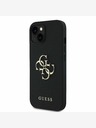 Guess Guess PU Grained 4G Metal Logo Back Cover за iPhone 15 Black