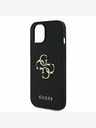 Guess Guess PU Grained 4G Metal Logo Back Cover за iPhone 15 Black