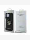 Guess Guess PU Grained 4G Metal Logo Back Cover за iPhone 15 Black
