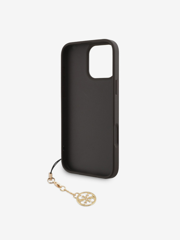 Guess Guess 4G Чаровен заден капак за iPhone 16 Pro Max тон в тон кафяв