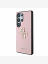 Guess Guess PU Grained 4G Metal Logo Back Cover за Samsung Galaxy S25 Ultra Pink