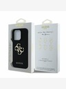 Guess Guess PU Grained 4G Metal Logo Back Cover за iPhone 15 Pro Black