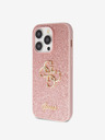 Guess Guess PU фиксиран метален капак с метално лого 4G за iPhone 15 Pro Pink