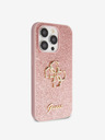 Guess Guess PU фиксиран метален капак с метално лого 4G за iPhone 15 Pro Pink