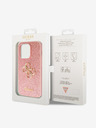 Guess Guess PU фиксиран метален капак с метално лого 4G за iPhone 15 Pro Pink