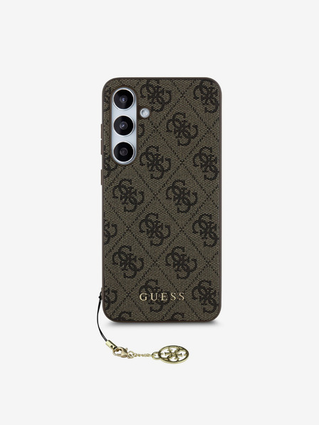 Guess Guess Заден капак 4G с чар за Samsung Galaxy S24 FE Brown