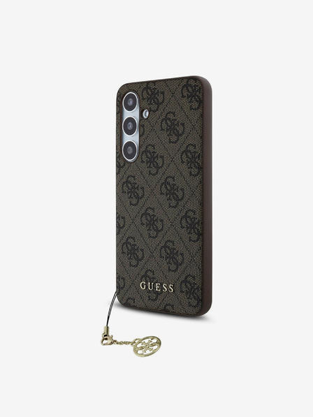 Guess Guess Заден капак 4G с чар за Samsung Galaxy S24 FE Brown
